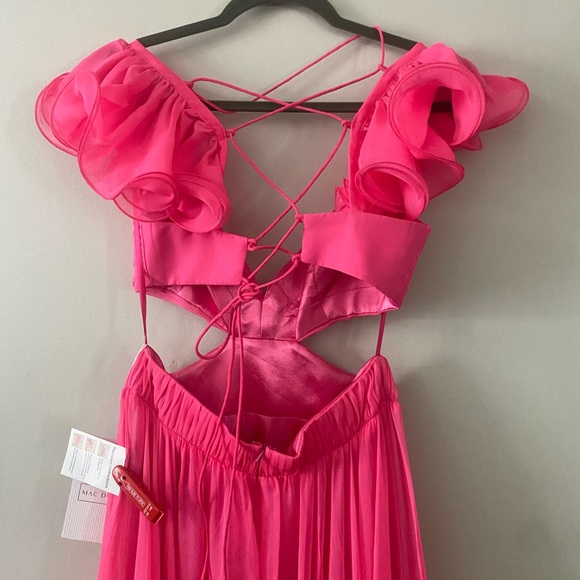 Hot pink Mac Duggal gown, brand new! Barbiecore🎀 - Picture 5 of 8